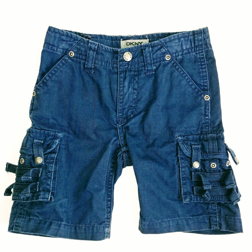 DKNY Blue Cargo Shorts (Boys)